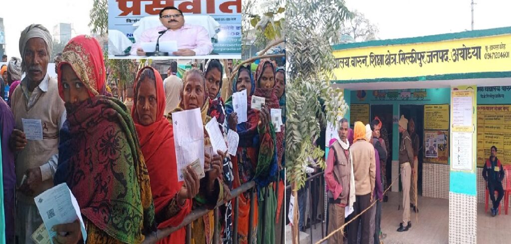 मिल्कीपुर विधानसभा में मतदान शुरू, शिकायत को 18001801950 पर करें काल