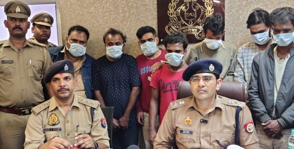 धोखाधड़ी करने वाले अंतर्राज्यीय गैंग के सात शातिर अभियुक्त गिरफ्तार