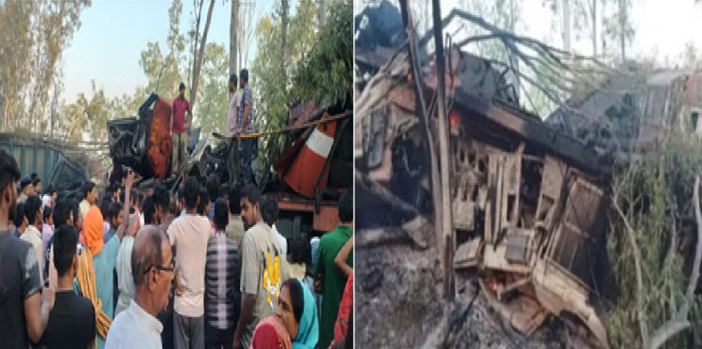 दो मालगाड़ियों में भीषण टक्कर, दो की मौत, चार घायल, झारखंड में हुआ हादसा