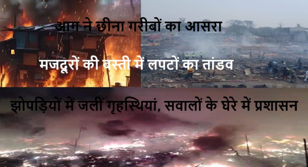 Lucknow में आग से बेघर हुई सैकड़ों जिंदगियां, कब जागेगा सिस्टम