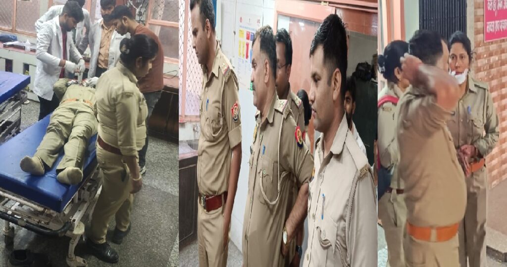 विधानसभा के सामने महिला सिपाही का चेहरा चाइनीज मांझे से कटा, अस्पताल लेकर भागीं पुलिस