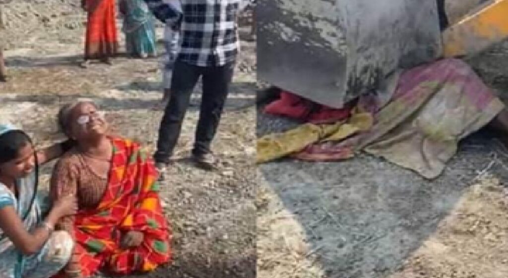 जेसीबी लोडर के नीचे दबकर युवक की मौत, परिजनों ने हत्या का लगाया आरोप