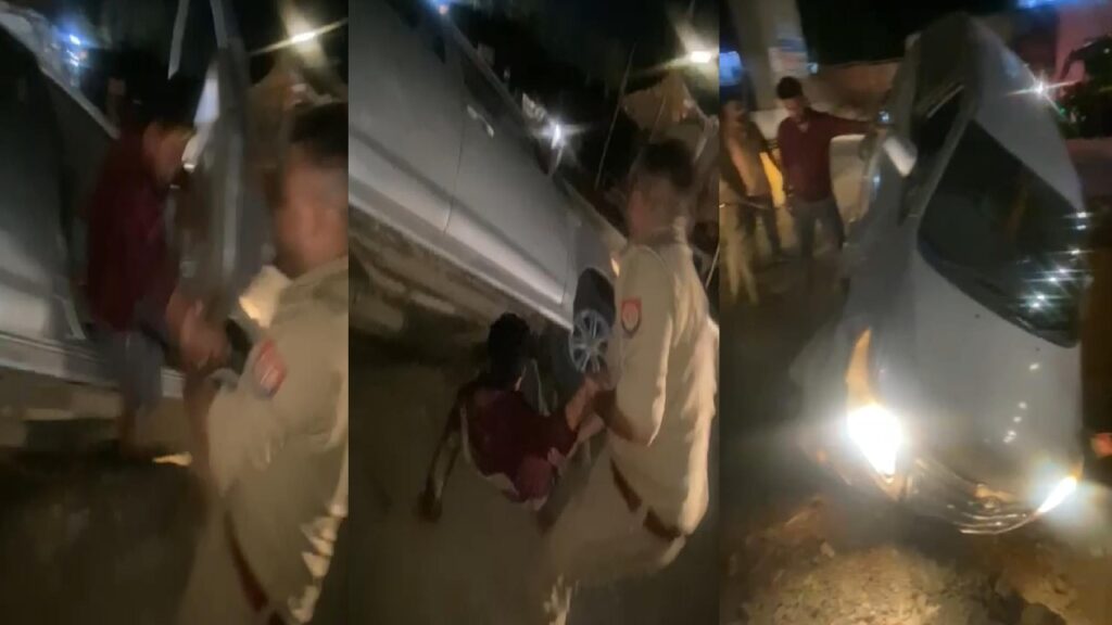 बंथरा बाजार में हादसा टला, ट्रैफिक पुलिस बनी राहगीरों की जिंदगी का सहारा