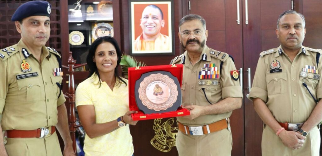 DGP प्रशांत कुमार से ओलंपियन वंदना कटारिया की शिष्टाचार भेंट
