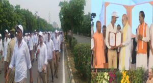 नियुक्ति पत्र वितरण कार्यक्रम: प्रतिकूल मौसम में भी प्रसन्न दिखे नव चयनित सिपाही