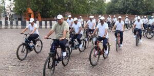 नशे के खिलाफ एएनटीएफ ने निकाली जागरूकता साइकिल रैली