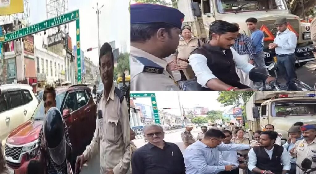 ट्रैफिक नियमों को लेकर परिवहन विभाग ने दिखाई सख्ती, पहले ही दिन 579 वाहन चालान