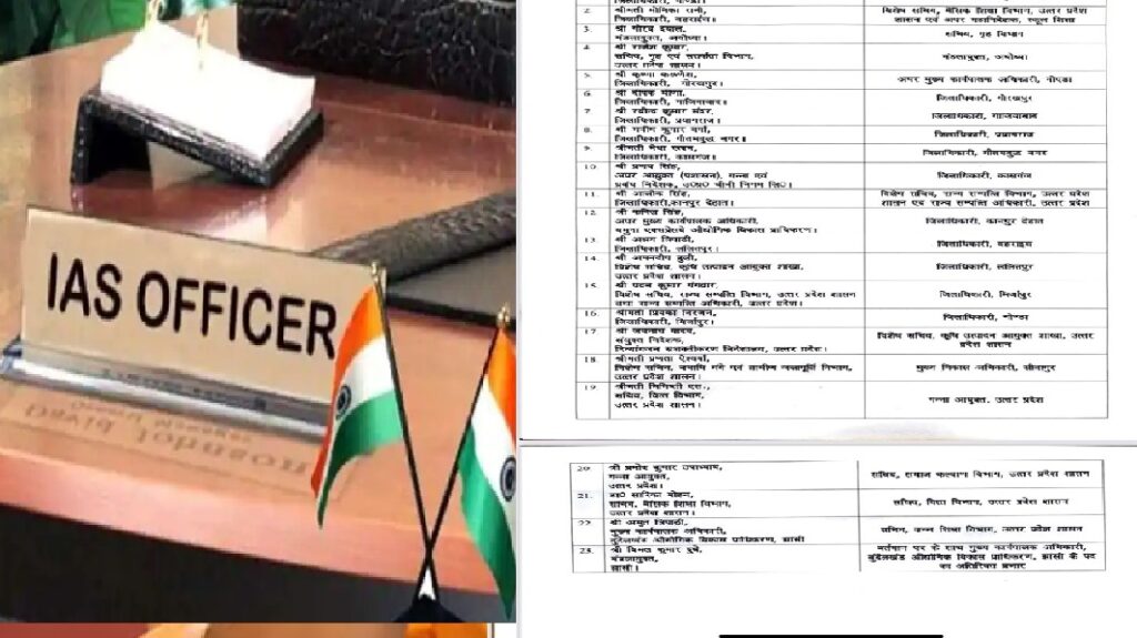 यूपी सरकार ने 23 आईएएस का किया तबादला, गोरखपुर समेत 10 जिलाधिकारियों में फेरबदल
