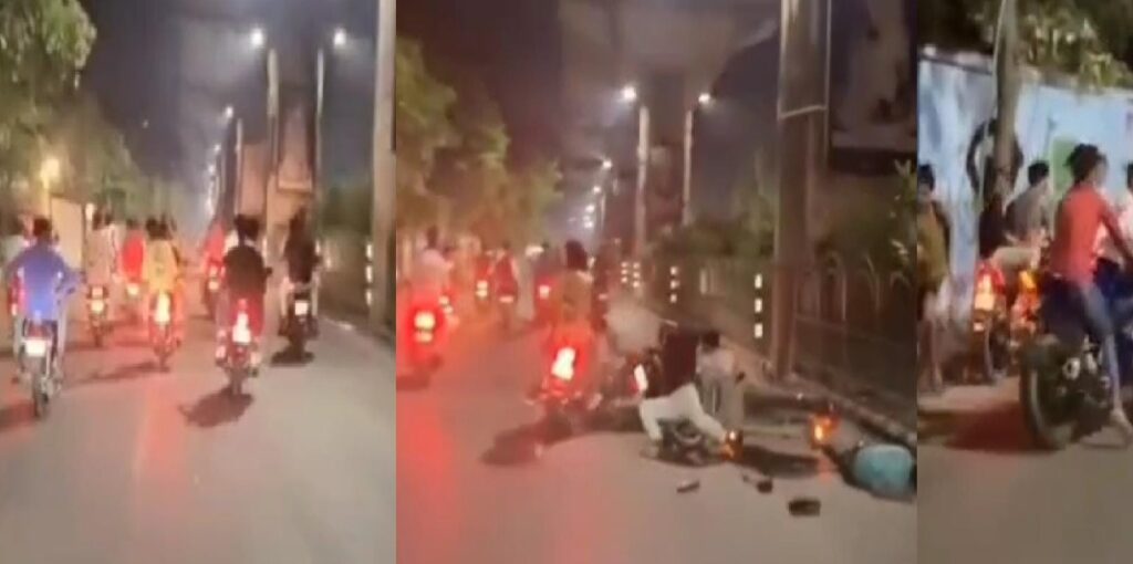 लखनऊ में बाइकर्स की स्टंटबाजी से सड़क पर मचा हड़कंप