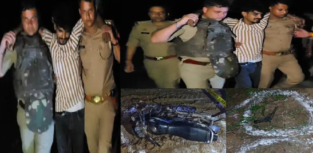 कृष्णा नगर में मुठभेड़: पुलिस की गोली से बदमाश घायल, 17 मुकदमों में था वांछित