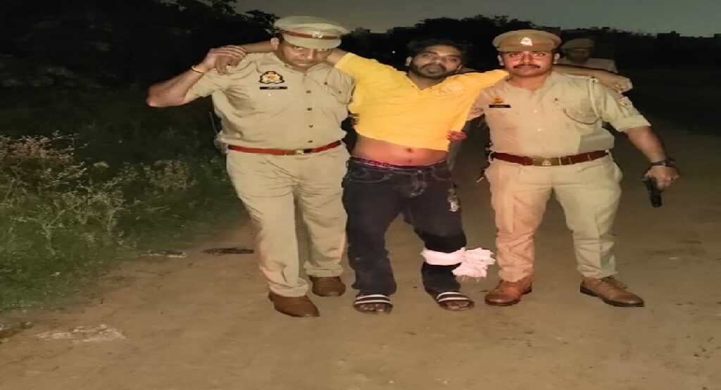 गाजियाबाद में पुलिस और बदमाश के बीच मुठभेड़, शादाब घायल