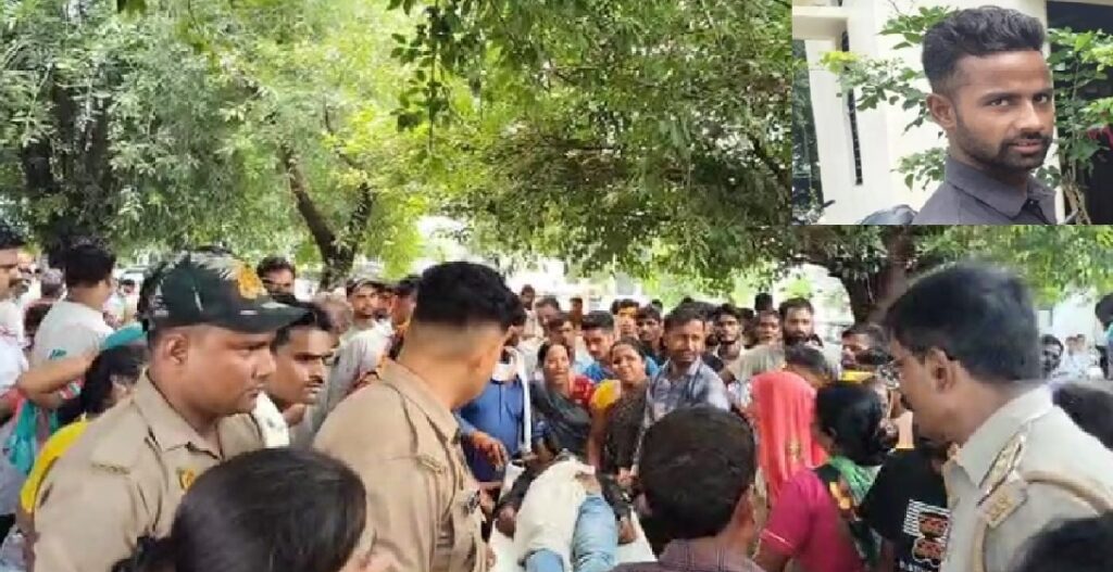 इटौंजा पावर हाउस में हाईटेंशन लाइन से झुलसा संविदा कर्मी, मौत के बाद परिजनों का हंगामा