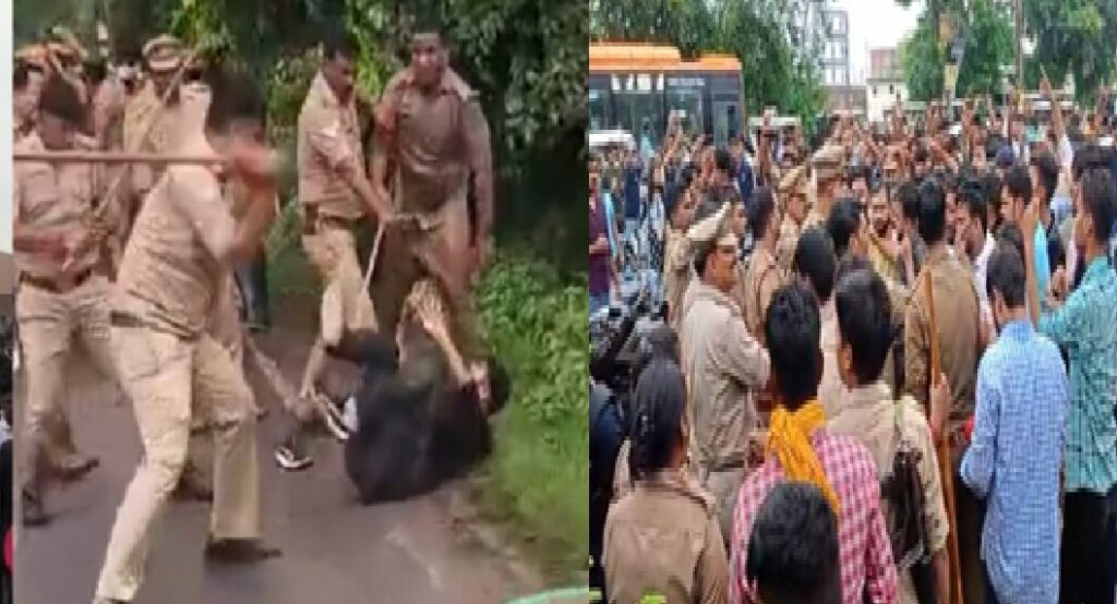 एबीवीपी पर लाठीचार्ज के मामले में चौकी इंचार्ज समेत पुलिसकर्मी निलंबित, जांच जारी