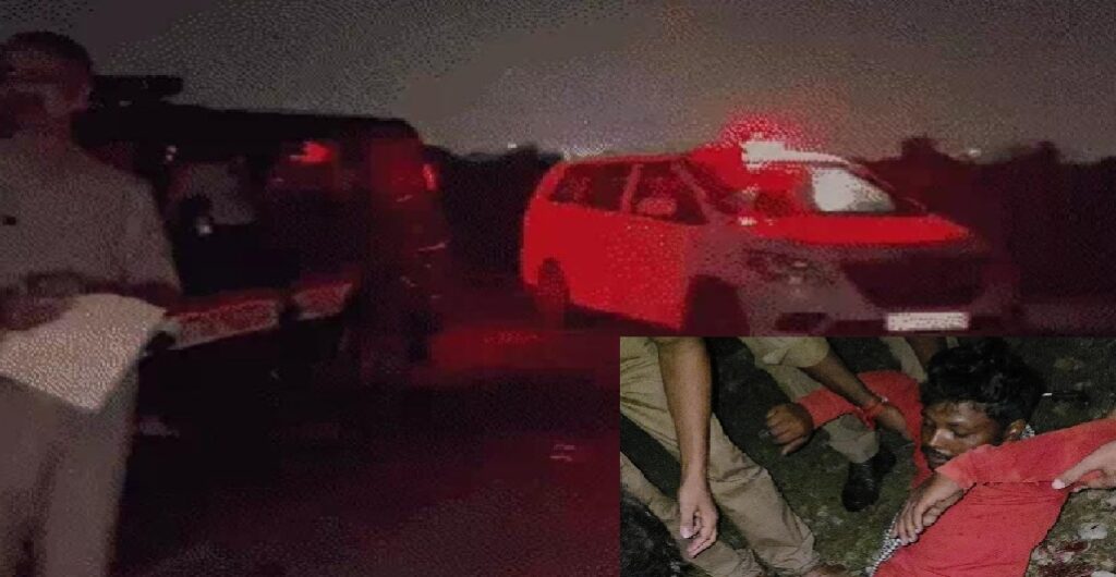महिला की हत्या करने वाले आरोपी को पुलिस ने मुठभेड़ में पकड़ा, एक अभी फरार