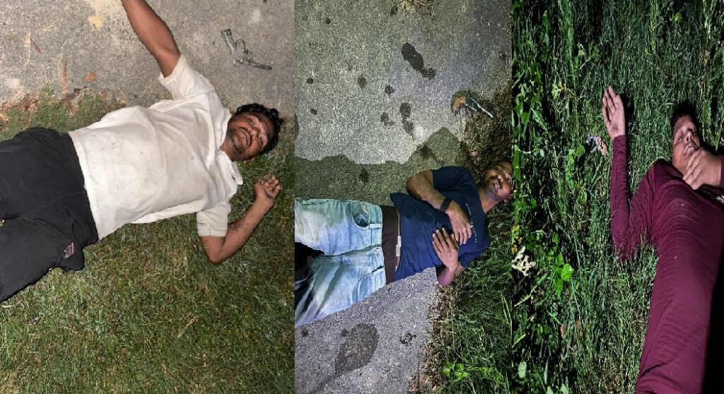 सुलतानपुर: पुलिस मुठभेड़ में तीन बदमाश गिरफ्तार, पैर में लगी गोली