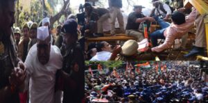विधानसभा घेराव से पहले लखनऊ में सियासी संग्राम, कांग्रेस कार्यकर्ताओं की पुलिस से तीखी भिड़ंत