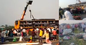 पूर्वांचल एक्सप्रेसवे पर भीषण हादसा: डबल डेकर बस पलटी, 5 की मौत, 45 से ज्यादा घायल
