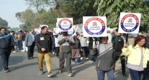 नशे के खिलाफ एएनटीएफ की पैदल रैली