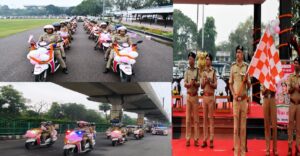 नवरात्रि पर नारी सुरक्षा का संदेश: लखनऊ में पुलिस की भव्य जागरूकता रैली, सड़कों पर उतरी ‘मिशन शक्ति’