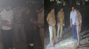 लूटकांड के बाद पुलिस और बदमाशों के बीच फायरिंग, एक के पैर में गोली, दो शातिर गिरफ्तार