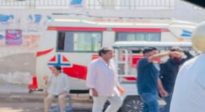 शहीद पथ पर भीषण हादसा, लोडर में फंसा चालक,फायर ब्रिगेड ने काटकर निकाला, ट्रैफिक रहा प्रभावित