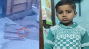 नोएडा में दर्दनाक हादसा, लोहे का भारी गेट गिरने से पांच वर्षीय मासूम की मौत, घटना CCTV में कैद
