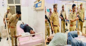 मुरादाबाद में पुलिस मुठभेड़: गोकशी के दो आरोपी गोली लगने के बाद गिरफ्तार
