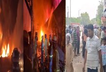 दिल्ली के राघुबीर नगर में ई-रिक्शा बैटरी में धमाका, गोदाम में भीषण आग, दो की मौत