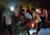 आगरा में दर्दनाक सड़क हादसा: अज्ञात वाहन की टक्कर से दंपती की मौत, बेटा समेत तीन गंभीर घायल