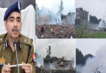 कौशांबी पटाखा फैक्ट्री विस्फोट में बड़ी कार्रवाई, एक इंस्पेक्टर और छह सब इंस्पेक्टर निलंबित