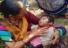 बिजनौर में महिला का अधजला शव मिला, पास रोती मिली बच्ची
