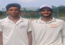 जनता इंटर कॉलेज नगरा के दो होनहार खिलाड़ियों का राज्यस्तरीय क्रिकेट प्रतियोगिता के लिये चयन