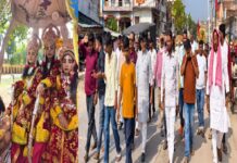 बलिया: जय श्रीराम के उद्घोष से गूंजा नगरा