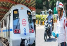 दिल्ली में छह मेट्रो स्टेशन बंद, कई सड़कों पर डायवर्जन