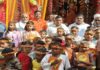मलप हसनपुर में 101 कन्याओं का पूजन, कॉपी-पेन देकर दिया शिक्षा का संदेश