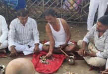 संगम तट पर विसर्जित हुईं रामगोविन्द चौधरी की अस्थियां