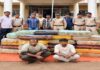 4.35 करोड़ का गांजा जब्त, दो तस्कर गिरफ्तार