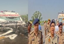 शहीद का शव लेकर लौट रही एंबुलेंस भीषण हादसे का शिकार, भाई-पुत्र समेत चार की मौत