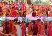 राधेश्याम पार्क में सती माता की कथा सुन भावविभोर हुए श्रद्धालु