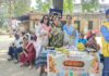 कुष्ठ आश्रम में लायंस क्लब सिटी द्वारा किया गया सेवा कार्य