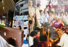 पुलिस की सलामी के साथ पंचतत्व में विलीन हुए नाना पाटेकर